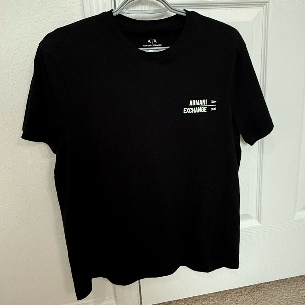 Armani Exchange Mens Classic Black Tee